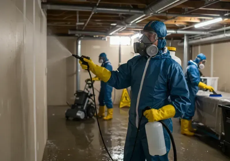 Basement Sanitization and Antimicrobial Treatment process in Bulverde, TX